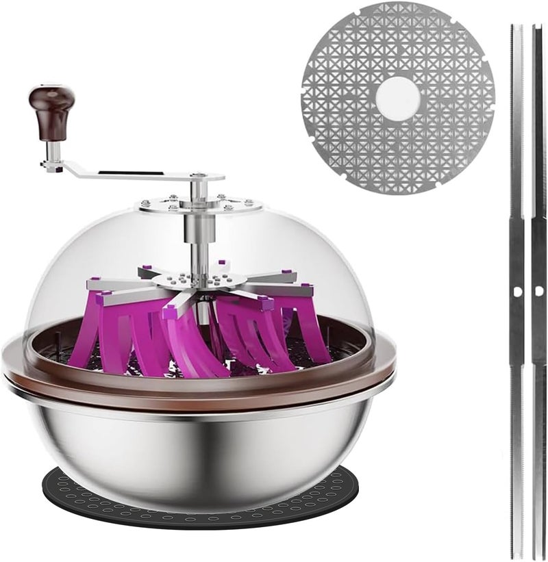 ATOUR 13 inch Upgraded Bud Leaf Bowl Trimmer: Sharp Stainless Steel Blades for Spin Cut, Clear Visibility Dome, Solid Metal Gear Box & Dry Cutting Screen - Heavy-Duty for Plants, Flowers & Hydroponics - Image 1